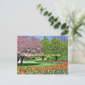 "DE SPRING KOMT AAN INNISWOOD BOTANICAL GARDEN" BRIEFKAART (Staand voorkant)