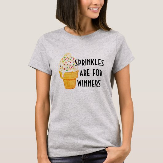 De springen zijn voor het winnaarIJscream T-Shirt  (Voorkant)