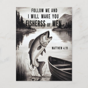 De springende vis briefkaart