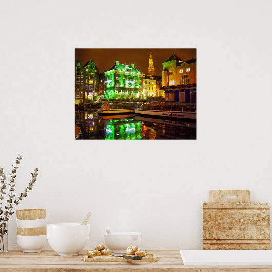 De sprinkhaan in Amsterdam - Afdrukken Poster (Keuken)