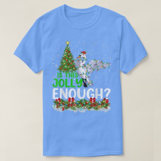 De sprinkhaanverlichting is een jolly genoeg sneeu t-shirt (Design voorkant)