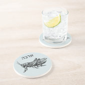 De sprinkhanenplaag voor Seder Zandsteen Onderzetter (Zijkant)