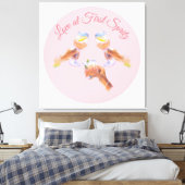De Spritz Squad | Aperol Meisjesuitje Thema Canvas Afdruk (Insitu (Slaapkamer))