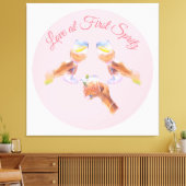 De Spritz Squad | Aperol Meisjesuitje Thema Canvas Afdruk (Insitu (Woonkamer))