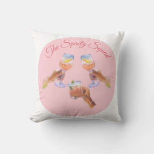 De Spritz Squad   Bachelorette Party Bridal Squad Kussen