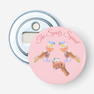 De Spritz Squad Bachelorette Party Bruidsmeisjes Button Flesopener