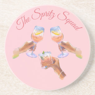 De Spritz Squad Bachelorette Party Bruidsmeisjes Zandsteen Onderzetter