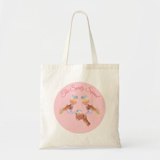 De Spritz Squad | Bruidsmeisjes Bachelorette-feest Tote Bag (Voorkant)