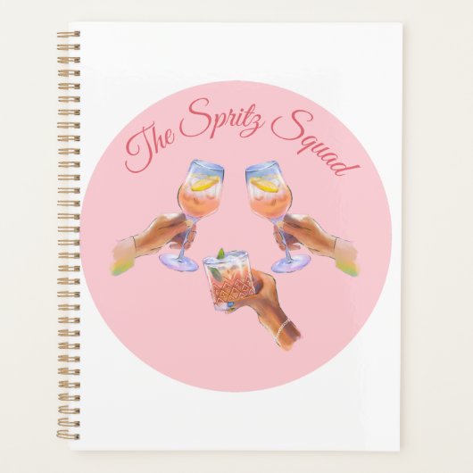 De Spritz Squad | Bruidsmeisjes Hen Party Trouwfee Planner (Voorkant)