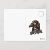 De Sprocker Spaniel, kunst over schiet-/jachthonde Briefkaart (Achterkant)