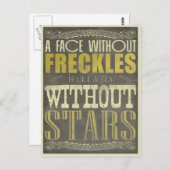 De sproeten zijn Geweldige Briefkaart (Voorkant / Achterkant)