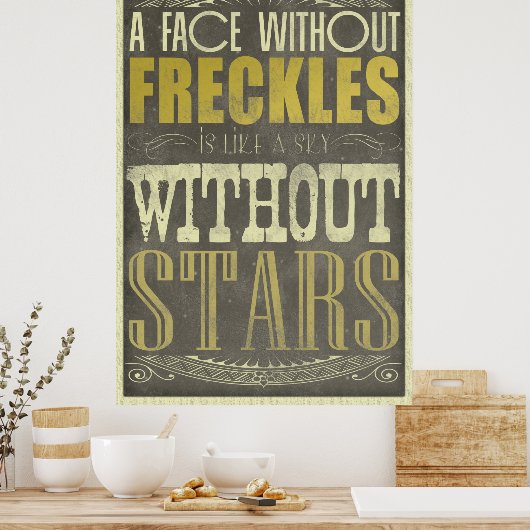 De sproeten zijn Geweldige Poster (Keuken)