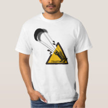 De sprong. Kite surfende humor shirt