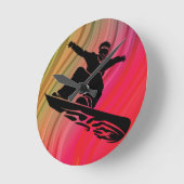 De Sprong van Snowboard Ronde Klok (Hoek)