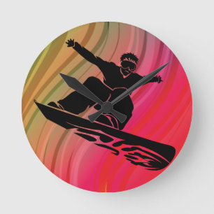 De Sprong van Snowboard Ronde Klok