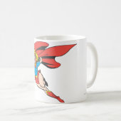 De Sprongen en de Stempels van Supergirl Koffiemok (Voorkant rechts)