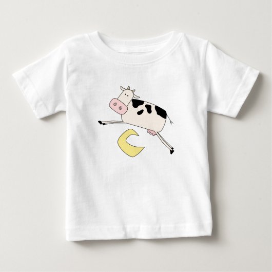 De Sprongen van de koe over de T-shirts en de (Voorkant)