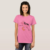 De Sprongen van de koe over de T-shirts en de (Voorkant volledig)