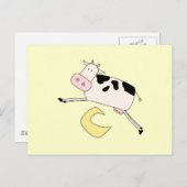 De Sprongen van de koe over de T-shirts en de Briefkaart (Voorkant / Achterkant)