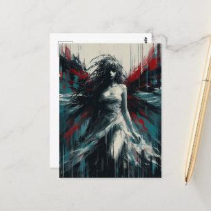 De sprookjesachtige glitch briefkaart