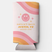 De Squad Groovy Roze & Sinaasappel Seltzer Blikjeskoeler (Achterkant)