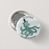 DE SQUID KITTEN RONDE BUTTON 3,2 CM (Voorkant /achterkant)
