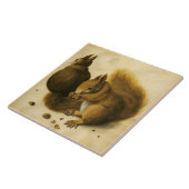 DE SQUIRREL MET NUTS door Albrecht Durer Tegeltje (Zijkant)