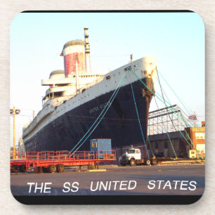 De SS United States Ocean Liner Bier Onderzetter