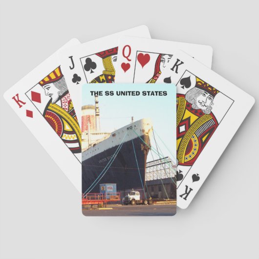 De SS United States Ocean Liner Pokerkaarten (Achterkant)