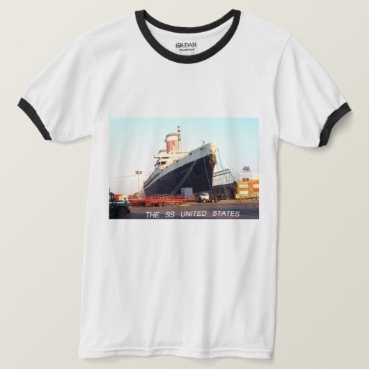 De SS United States Ocean Liner T-shirt (Design voorkant)