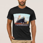 De SS United States Ocean Liner T-shirt (Voorkant)