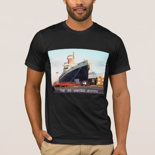 De SS United States Ocean Liner T-shirt (Voorkant)