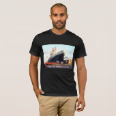 De SS United States Ocean Liner T-shirt (Voorkant volledig)