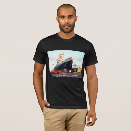 De SS United States Ocean Liner T-shirt (Voorkant volledig)