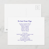 De St Francis Peace Prayer Briefkaart (Voorkant / Achterkant)