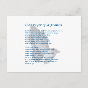 De St Francis Prayer Briefkaart