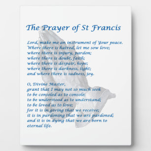 De St Francis Prayer Fotoplaat