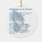 De St Francis Prayer Keramisch Ornament (Voorkant)