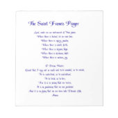 De St Francis Prayer Notitieblok (Voorkant)