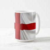 De St George Cross Patriottische Vlag in Engeland Koffiemok (Voorkant rechts)