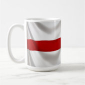 De St George Cross Patriottische Vlag in Engeland Koffiemok (Links)