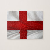 De St George Cross Patriottische Vlag in Engeland Legpuzzel (Horizontaal)