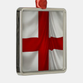 De St George Cross Patriottische Vlag in Engeland Metalen Ornament (Rechts)
