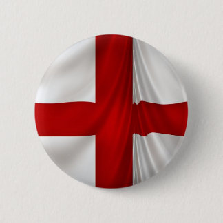 De St George Cross Patriottische Vlag in Engeland Ronde Button 5,7 Cm