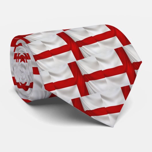 De St George Cross Patriottische Vlag in Engeland Stropdas (Opgerold)