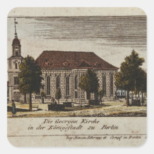 De St. George-kerk in Konigsstadt, Vierkante Sticker