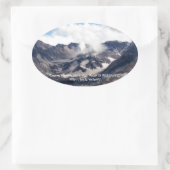 De St Helens lava dome 2 Ovale Sticker (Tas)