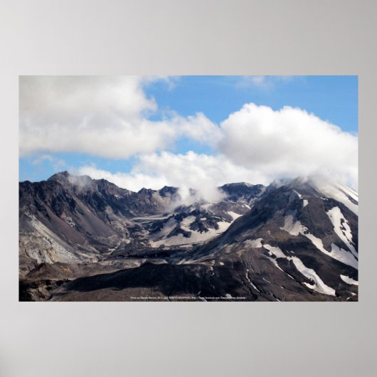 De St Helens lava dome 2 Poster (Voorkant)