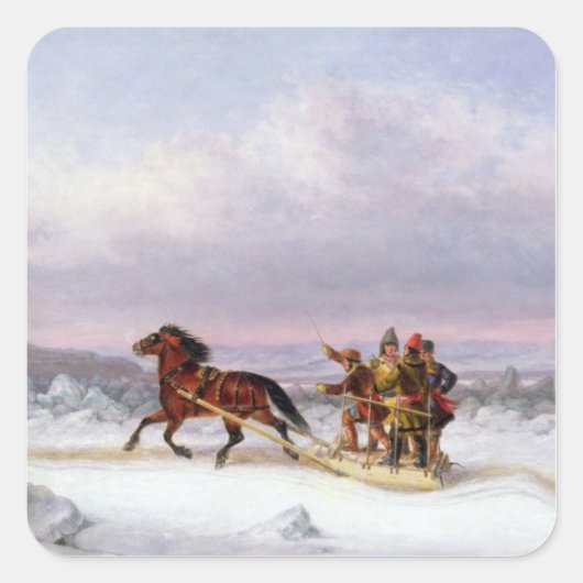 De St. Lawrence passeren Vierkante Sticker (Voorkant)