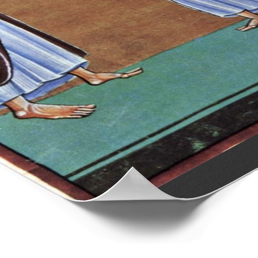 De St. Peter ontvangt de sleutels van Meister Des Poster (Hoek)